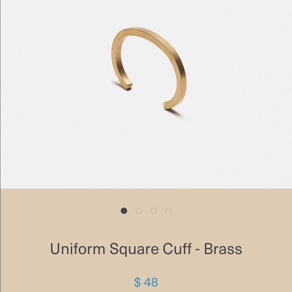 Craighill Men’s Uniform Square Cuff - Brass